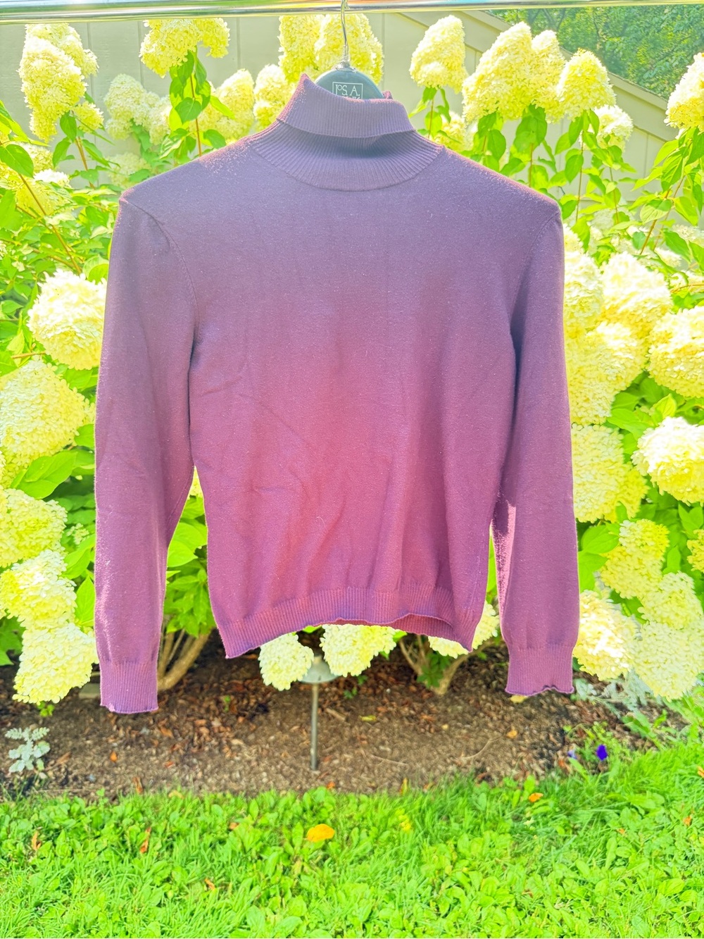 Doncaster Plum Purple Turtleneck Sweater